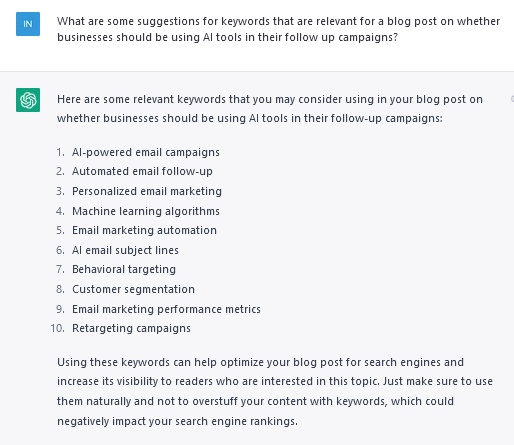 AI tools in your follow up